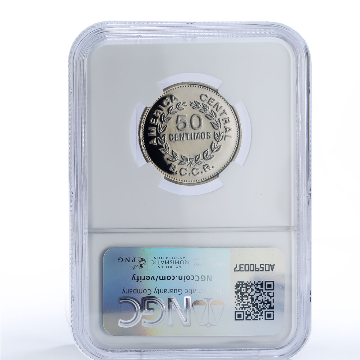 Costa Rica 50 centimos Republic Coinage BCCR Large 50 PF 69 NGC CuNi coin 1976
