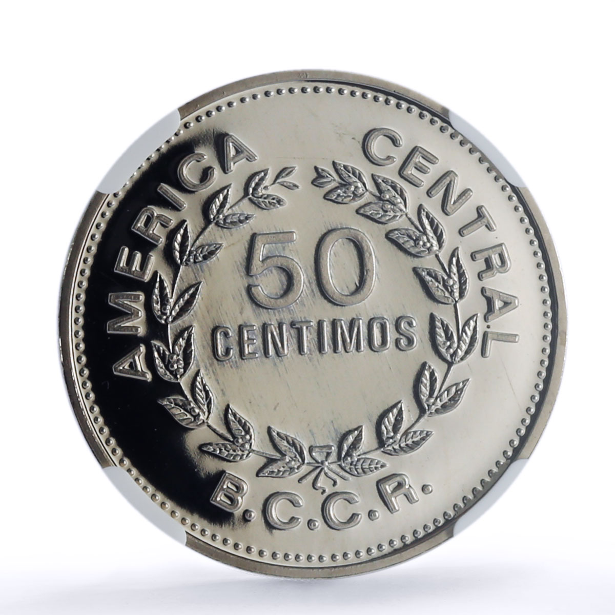 Costa Rica 50 centimos Republic Coinage BCCR Large 50 PF 69 NGC CuNi coin 1976