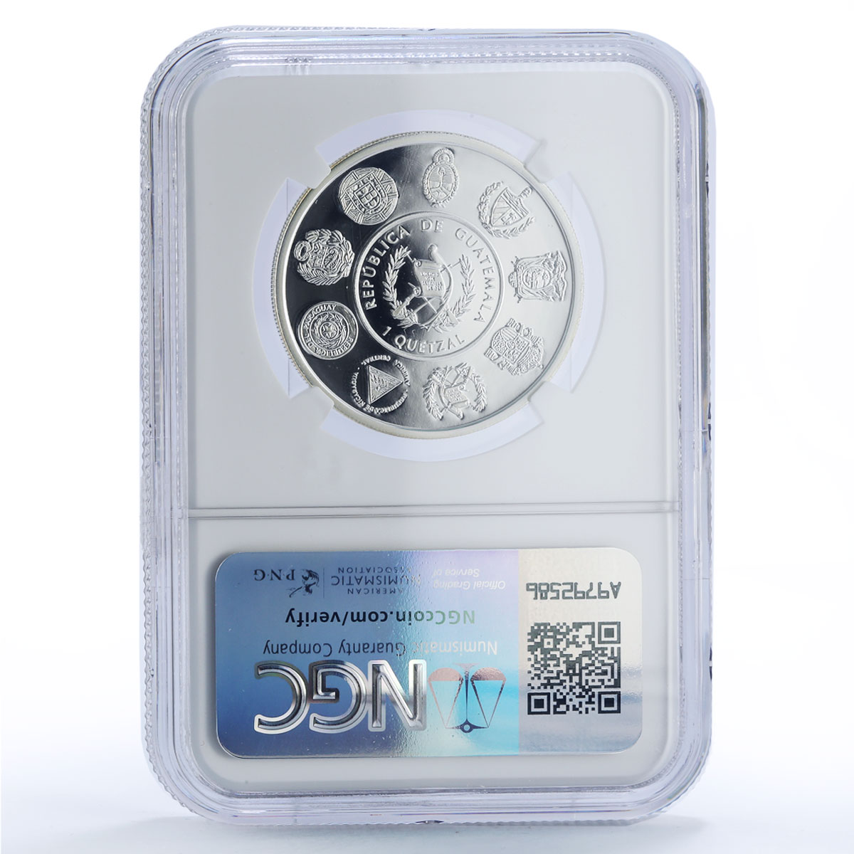 Guatemala 1 quetzal Maya Kiche Roots Ibero-American PF 69 NGC silver coin 2015
