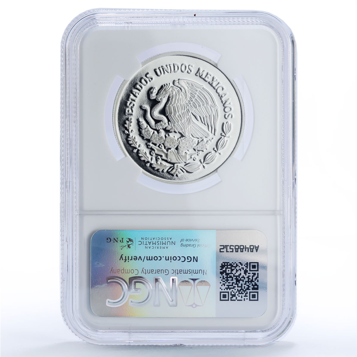 Mexico 5 pesos Cuauhtemoc Centennial Navy School Ship PF 69 NGC silver coin 1999