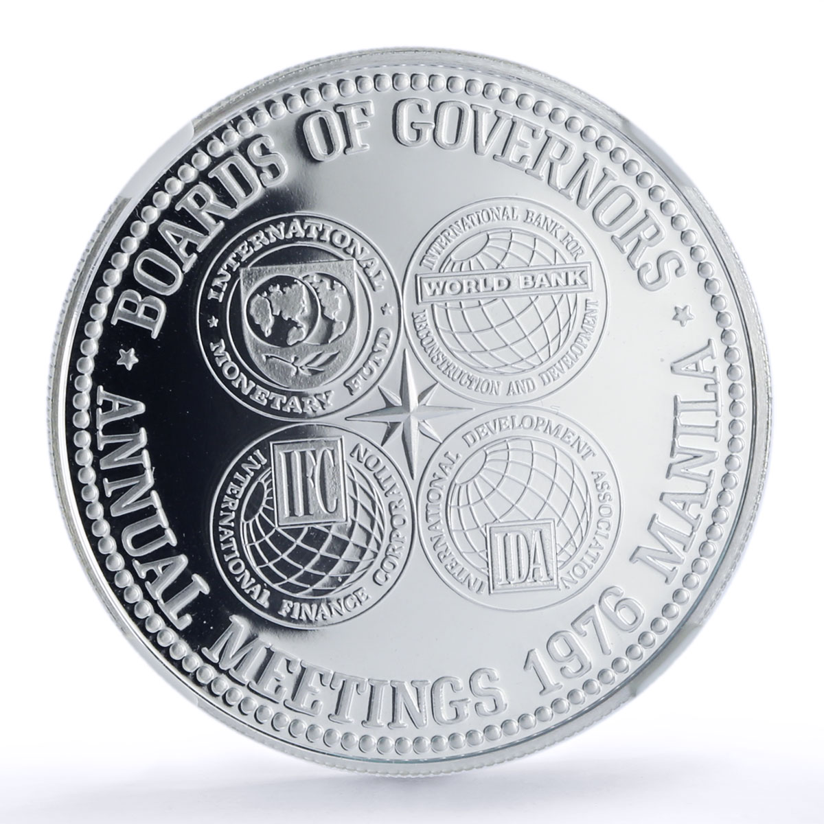Philippines 50 piso Boards of Governors Meeting IMF PF69 NGC silver coin 1976