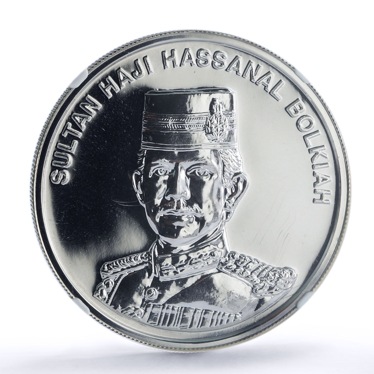 Brunei 10 dollars Independence Sultan Bolkiah History MS 69 NGC CuNi coin 1994