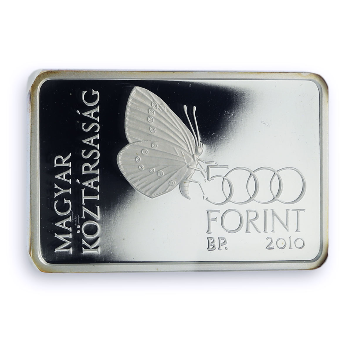 Hungary 5000 forint Orseg National Park Butterfly PF 70 NGC silver coin 2010