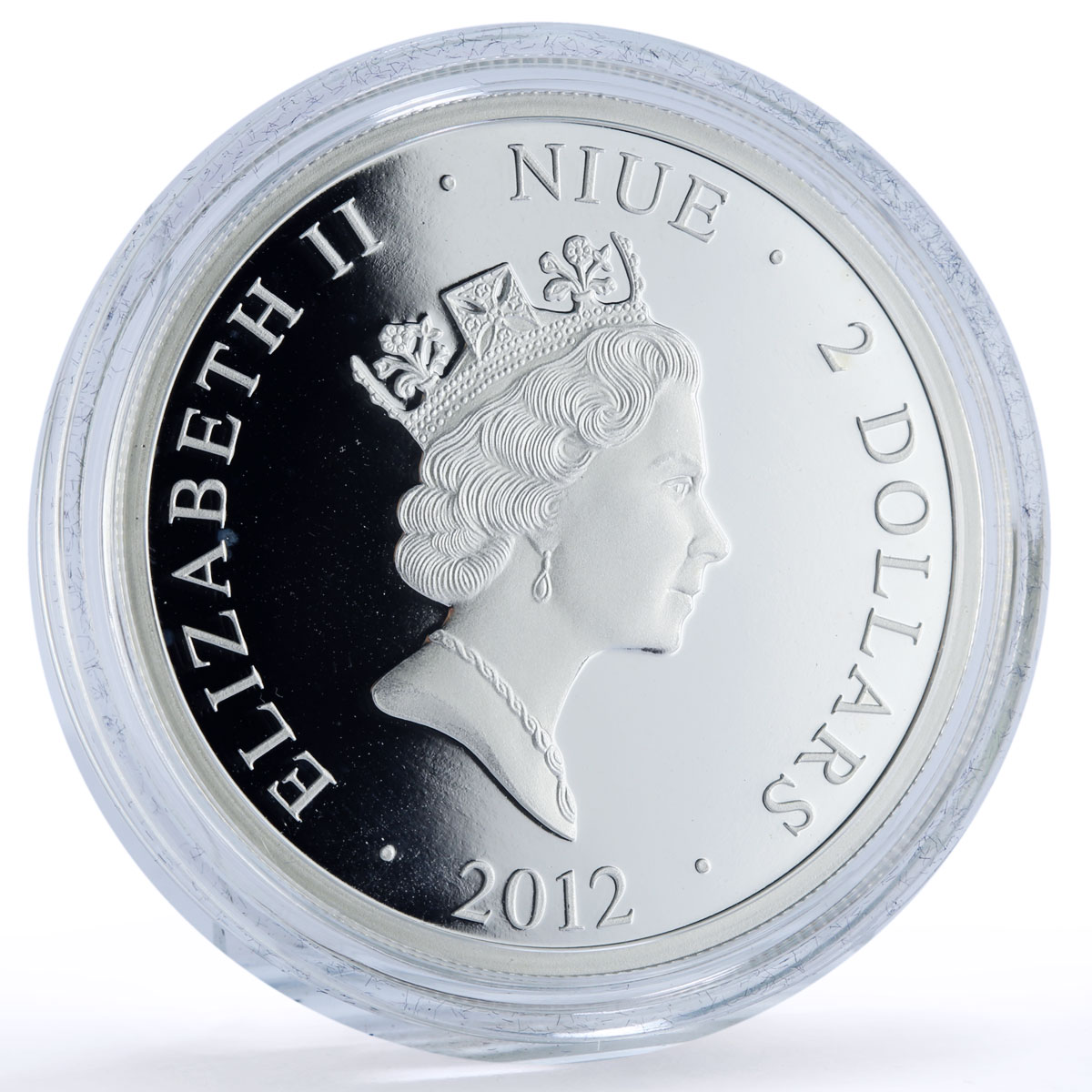 Niue 2 dollars Last Supper Orthodox Shrines Religion Art proof silver coin 2012