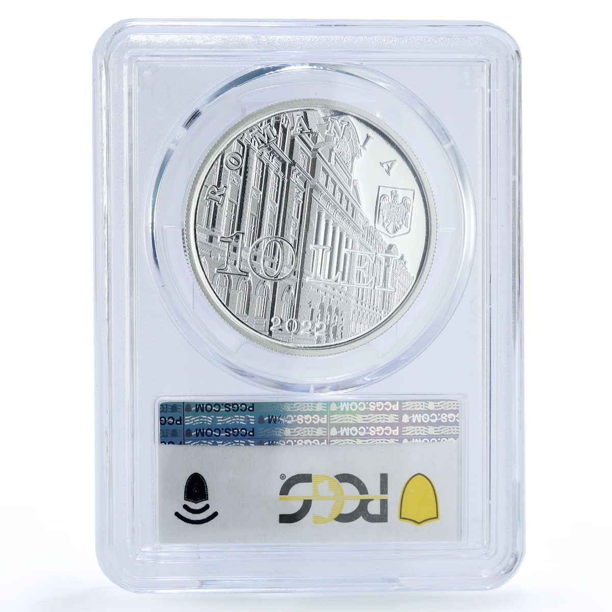 Romania 10 lei Tudor Vianu Philosopher Science PR 69 PCGS silver coin 2022