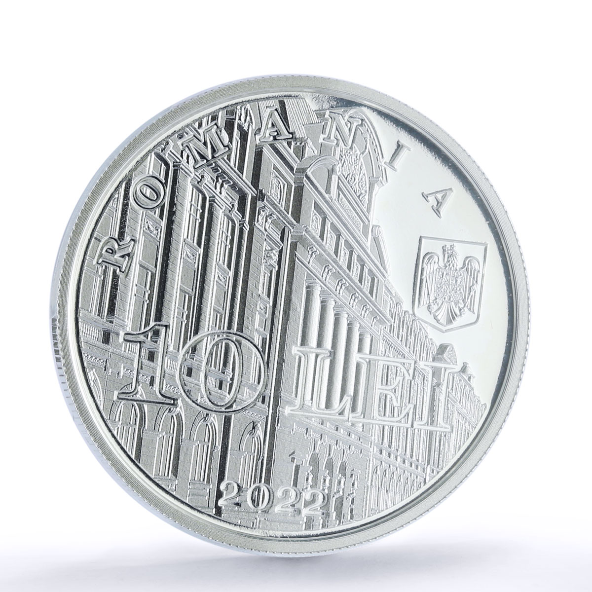 Romania 10 lei Tudor Vianu Philosopher Science PR 69 PCGS silver coin 2022