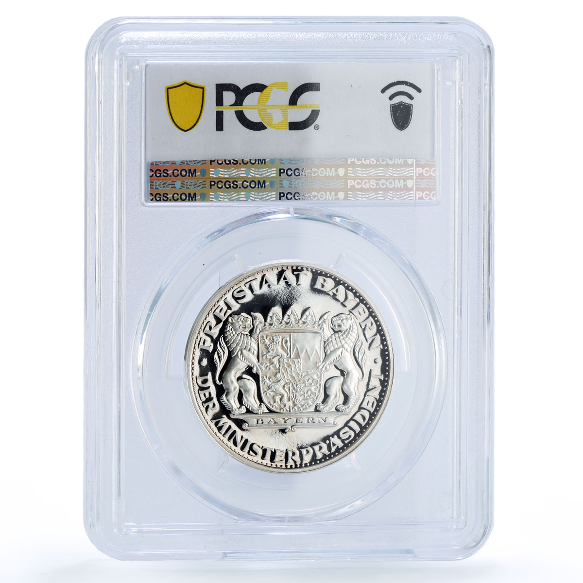 Germany Federal Bavaria Madonna 1868 w/ Baby Jesus SP 66 PCGS silver medal 1968