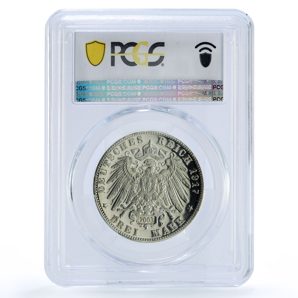 Germany Federal Reformation 3 Mark 1917 Restrike PR 67 PCGS silver coin 2003
