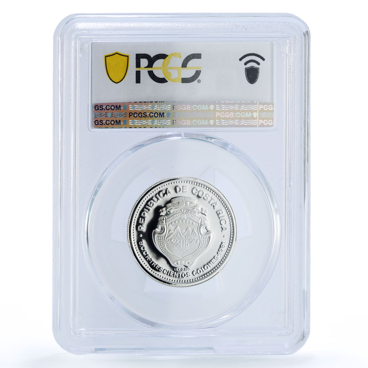 Costa Rica 300 colones Alajuela City Jose Ramirez PR 69 PCGS silver coin 1981