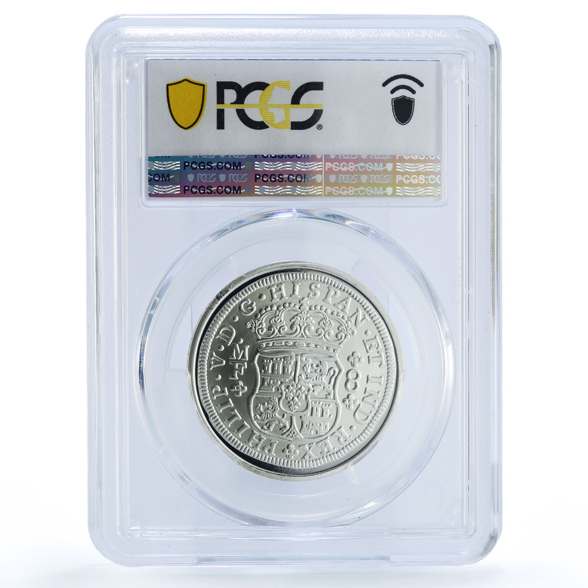 Spain Mexico 8 Reales Pillar Restrike Replica 1733 MS 69 PCGS silver token 2020