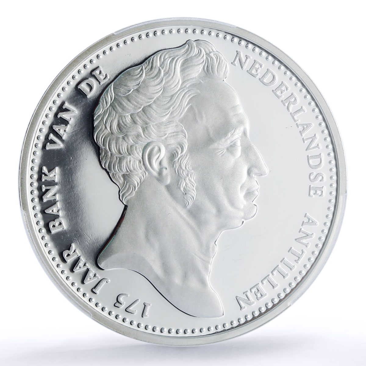 Netherlands 25 gulden Central Bank King William I PR 69 PCGS silver coin 2003