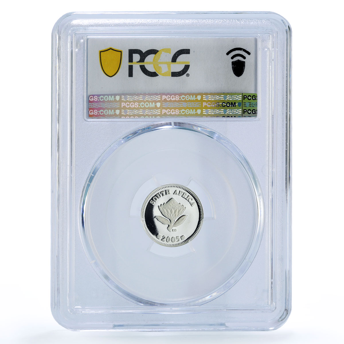 South Africa 2 1/2 cents Vultures Birds Prey Fauna PR 69 PCGS silver coin 2005