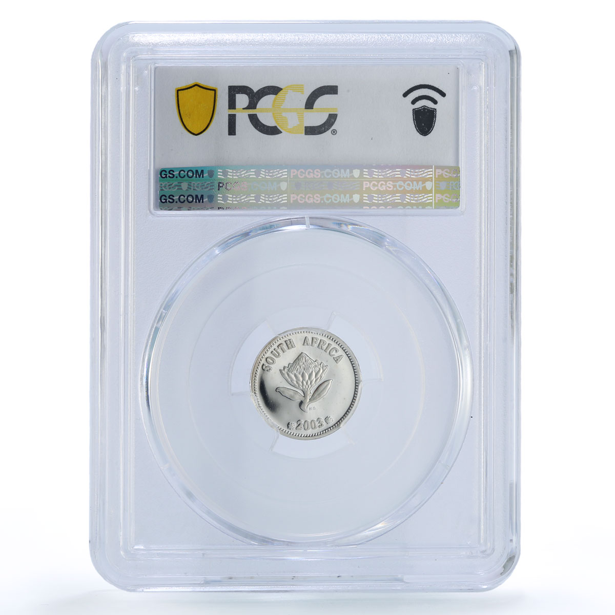 South Africa 2 1/2 cents Eagles Birds Prey Fauna PR 69 PCGS silver coin 2003