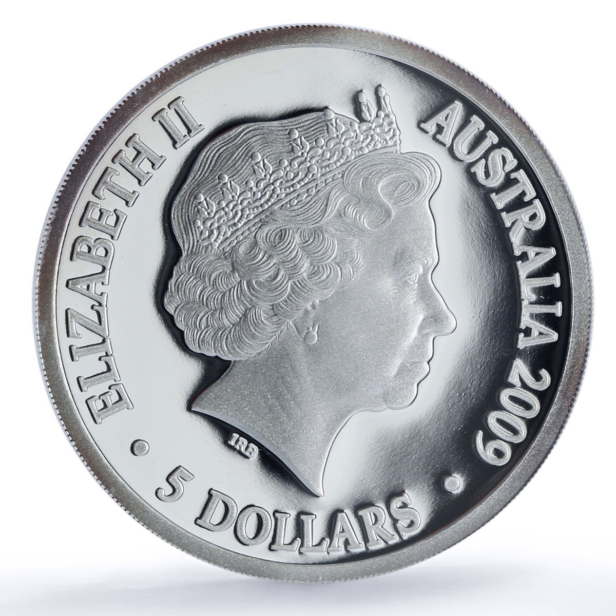 Australia 5 dollars Aurora Australis Ship Hologram PR 69 PCGS silver coin 2009