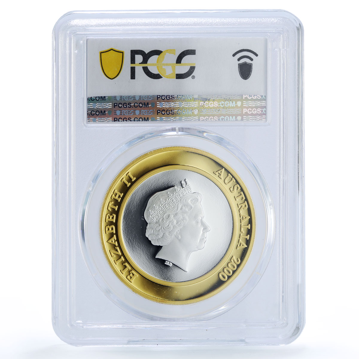 Australia 10 dollars Millennium The Present Gilt PR 70 PCGS silver coin 2000