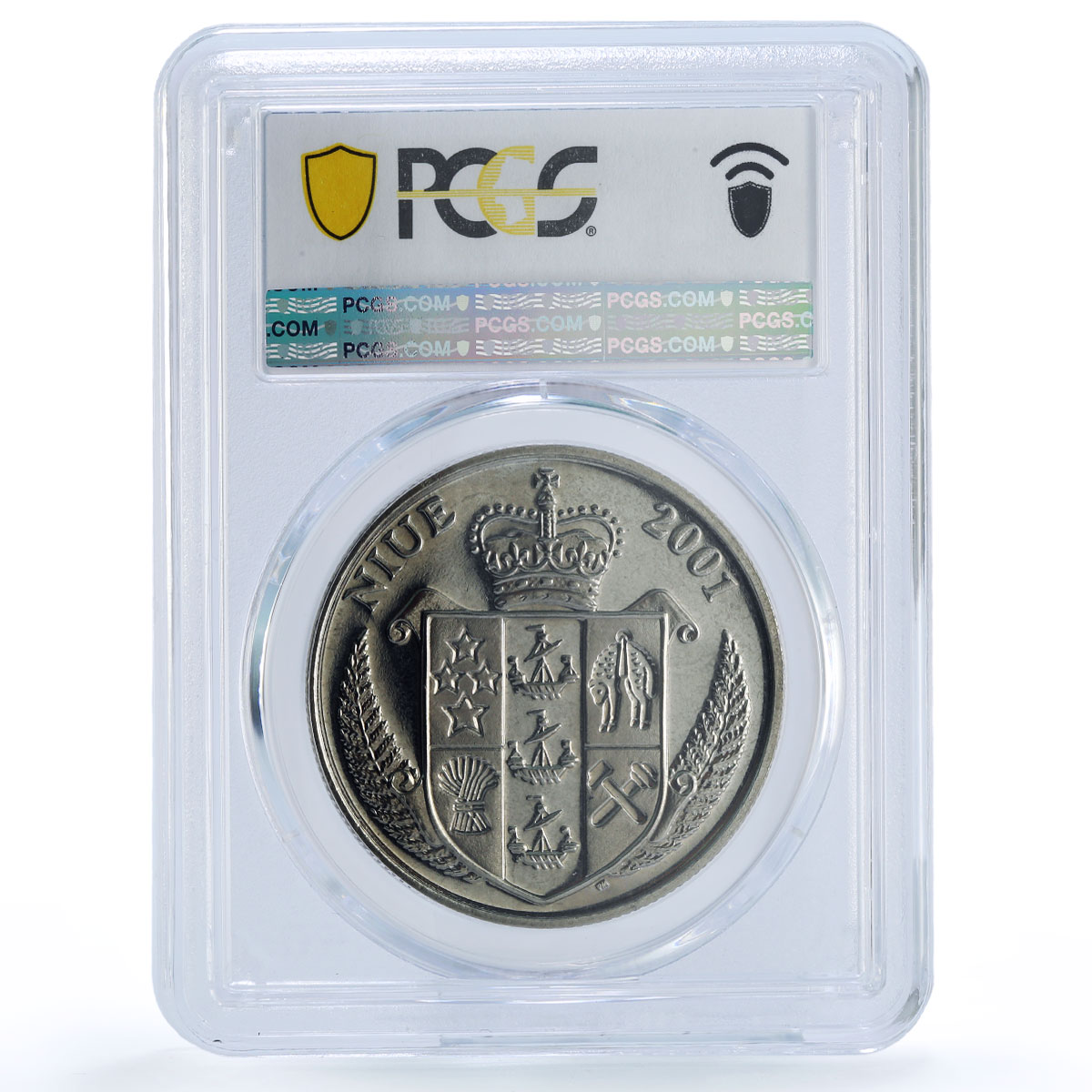 Niue 1 dollar Bulbasaur Pokemon Anime Cartoons MS 65 PCGS CuNi coin 2001