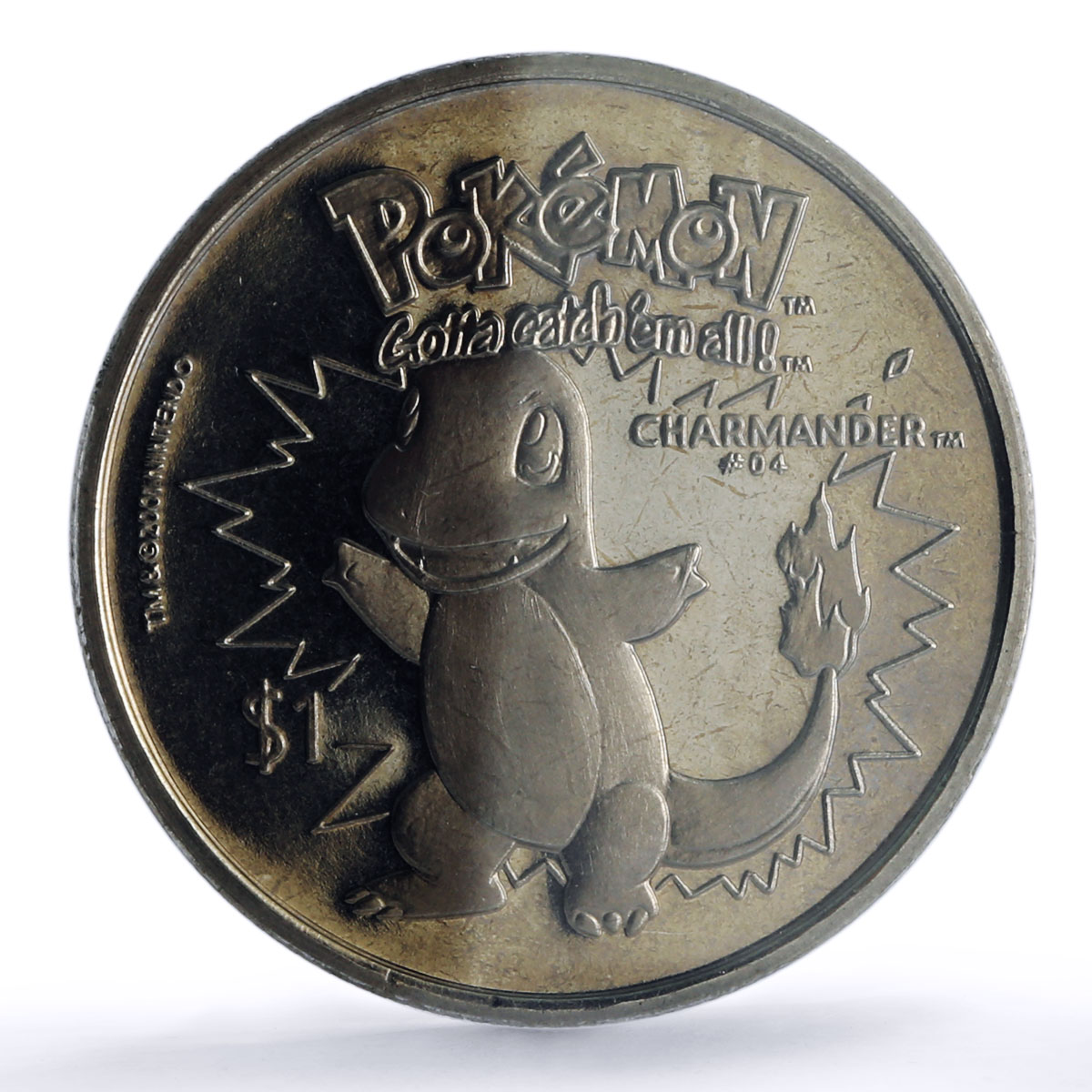 Niue 1 dollar Charmander Pokemon Anime Cartoons MS 67 PCGS CuNi coin 2001