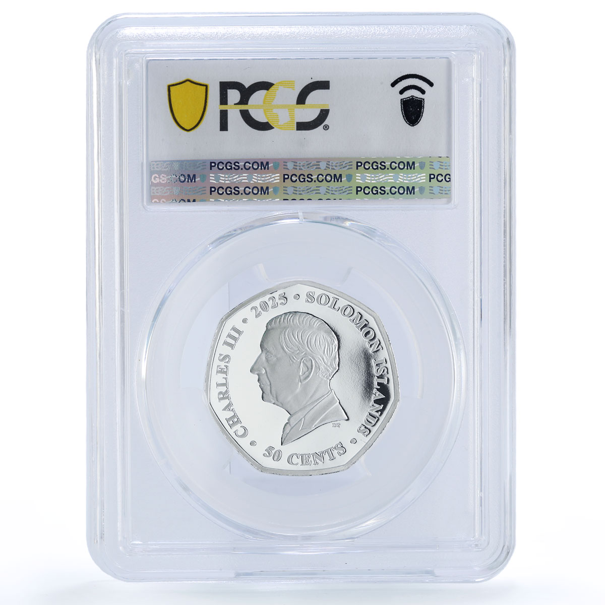 Solomon Islands 50 cents Orwell Literature PL 70 PCGS silvered iron coin 2025