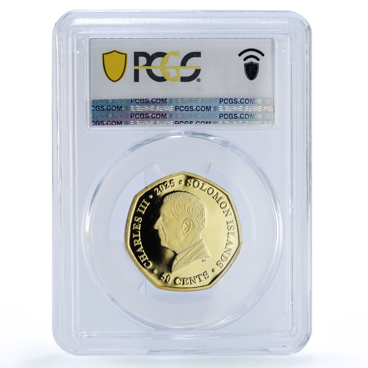 Solomon Isl. 50 cents Orwell Literature Gilt PL 70 PCGS silvered iron coin 2025
