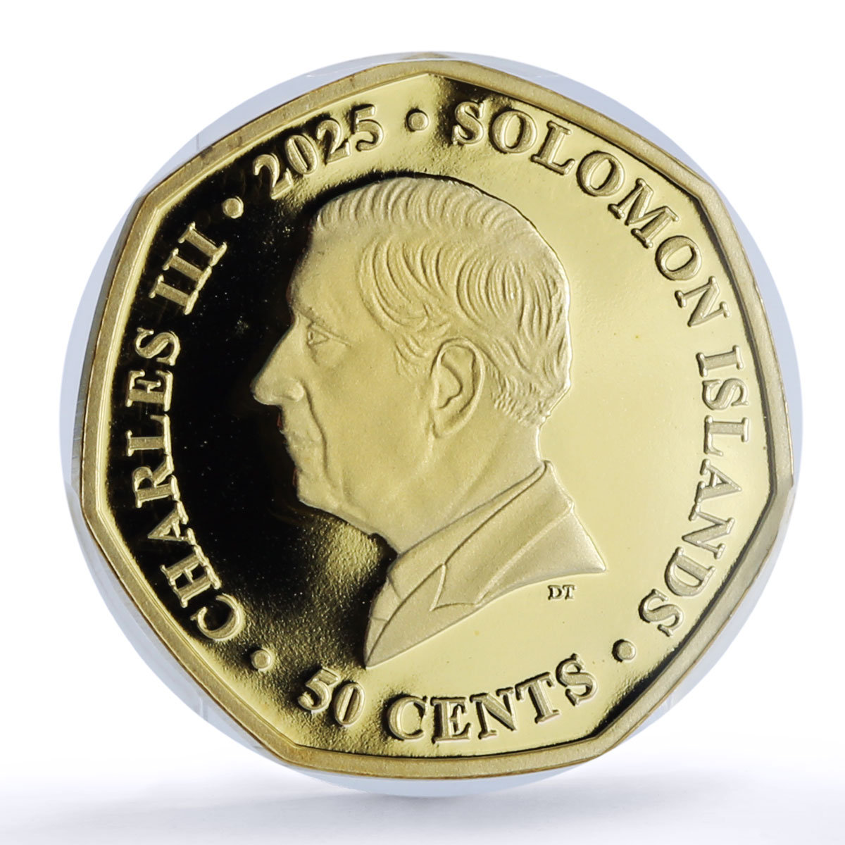 Solomon Isl. 50 cents Orwell Literature Gilt PL 70 PCGS silvered iron coin 2025