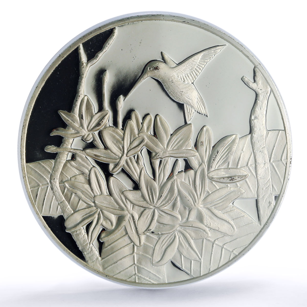 Turks and Caicos Islands 20 crowns Hummingbird Fauna PR 69 PCGS silver coin 1999