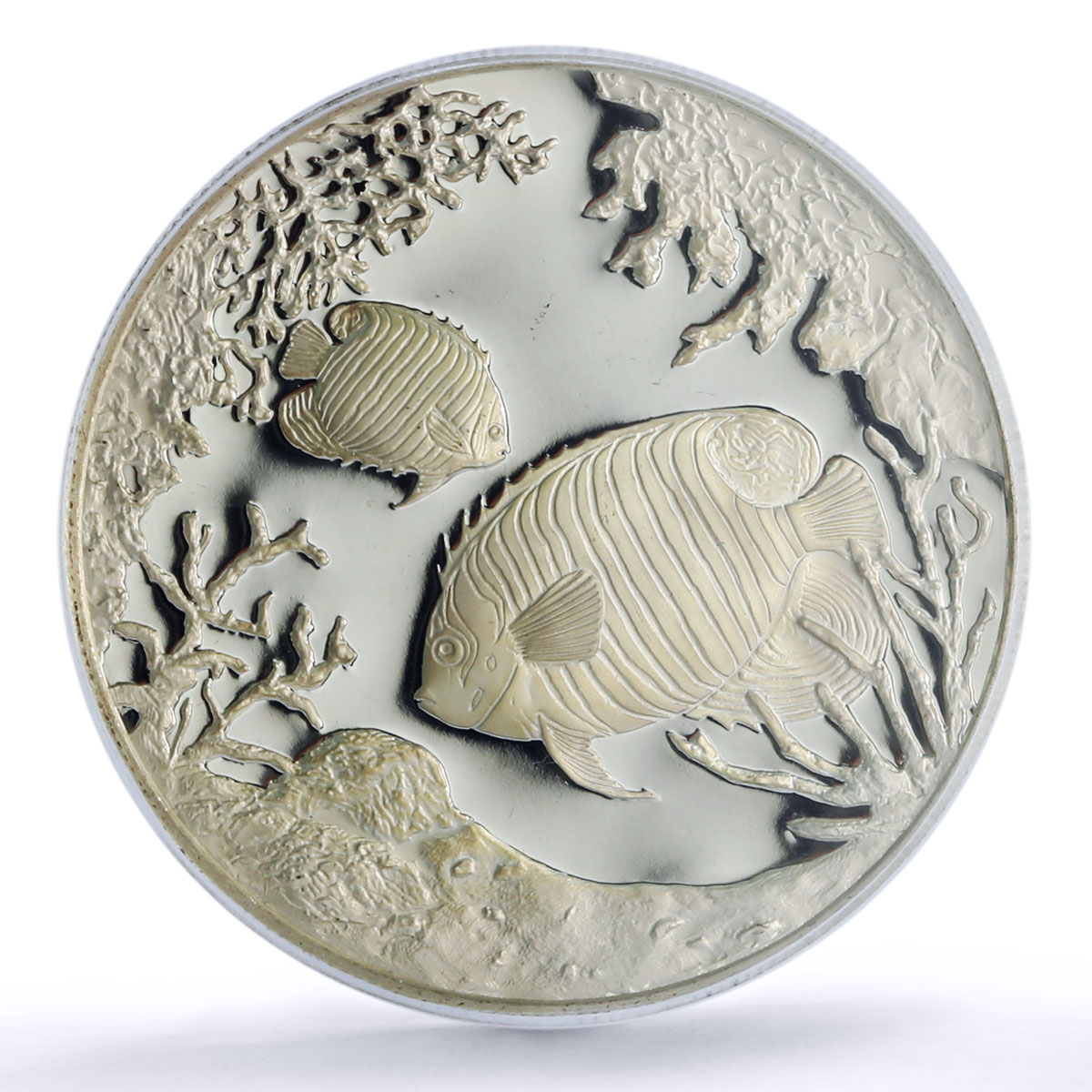 Turks and Caicos Islands 20 crowns Angler King Fish PR 67 PCGS silver coin 1999