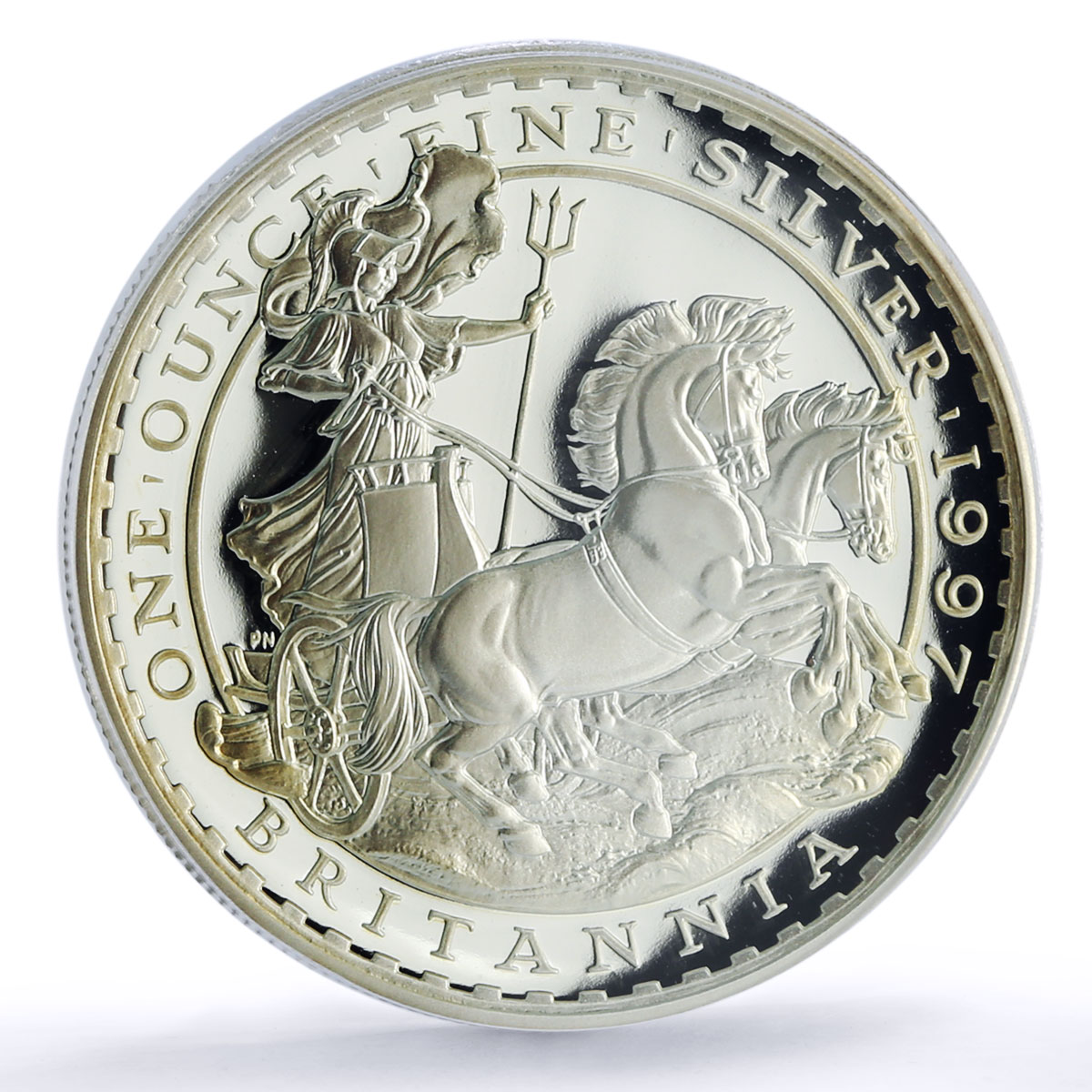 Great Britain 2 pounds Britannia Issue Anniversary PR 70 PCGS silver coin 1997