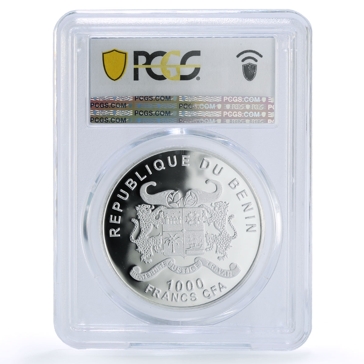 Benin 1000 francs Bavaria Neuschwanstein Romantic PR 69 PCGS silver coin 2013
