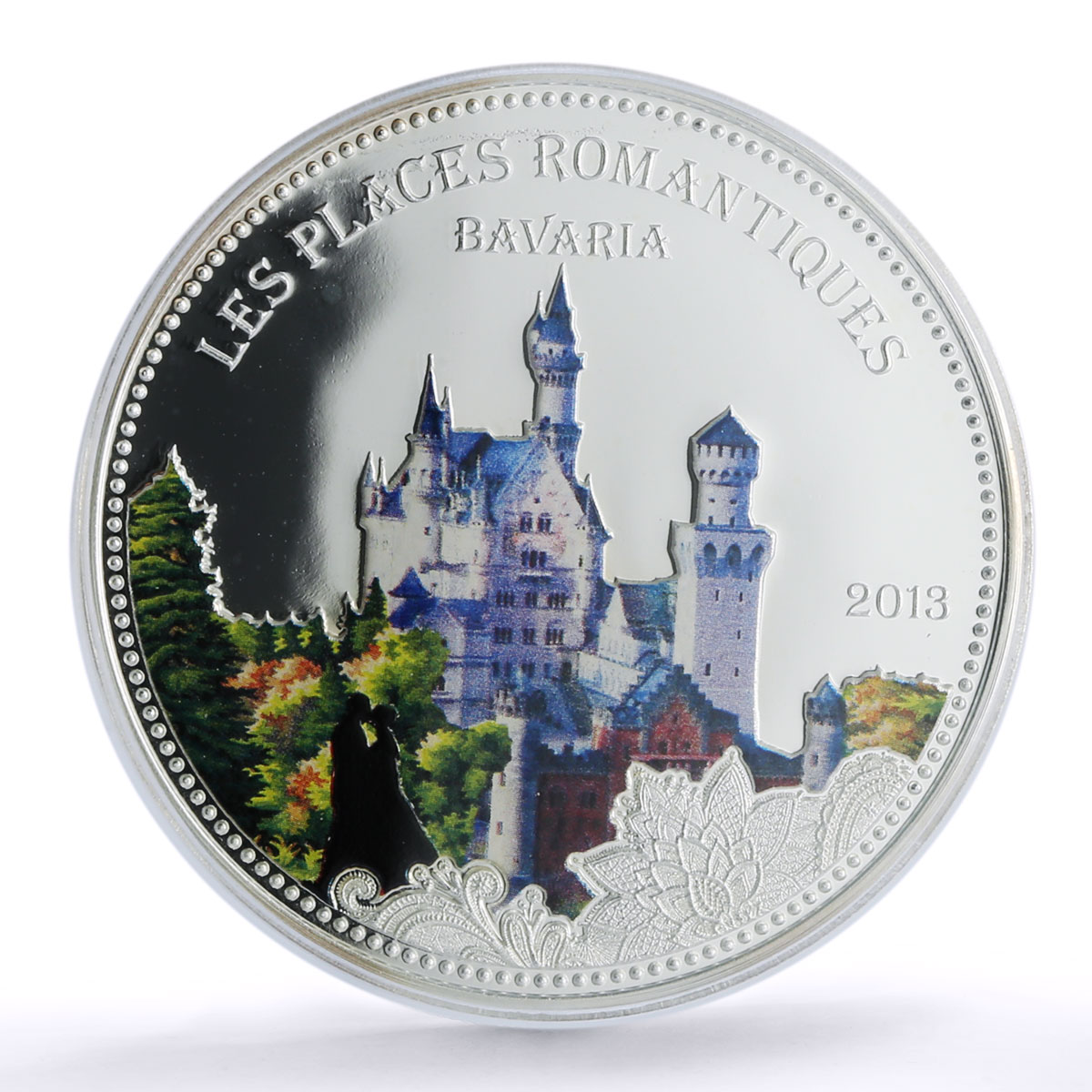 Benin 1000 francs Bavaria Neuschwanstein Romantic PR 69 PCGS silver coin 2013