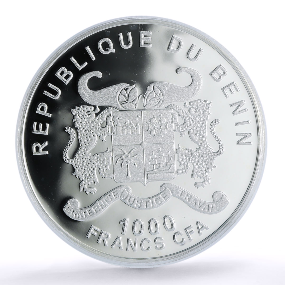 Benin 1000 francs Bavaria Neuschwanstein Romantic PR 69 PCGS silver coin 2013