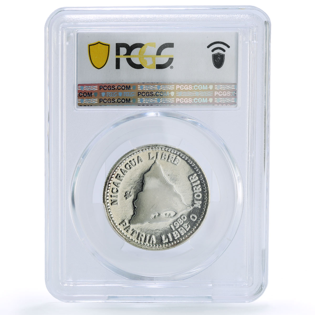 Nicaragua 500 cordobas Carlos Fonseca Revolutionary PR 67 PCGS silver coin 1980