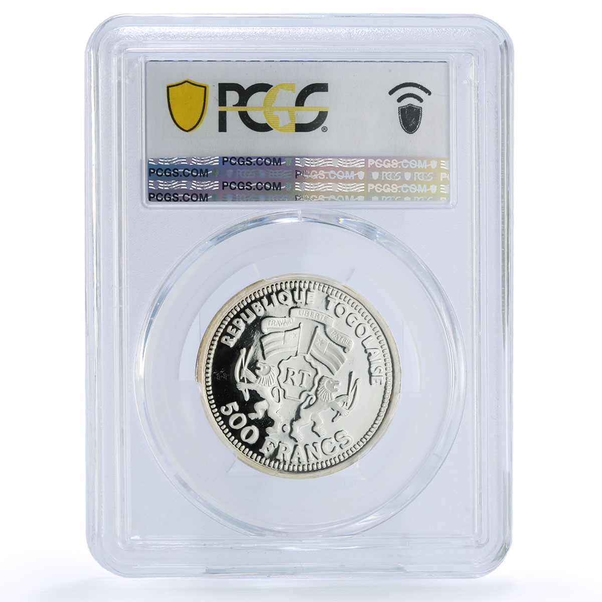 Togo 500 francs Albert Einstein 120th Birth Science PR 69 PCGS silver coin 2000