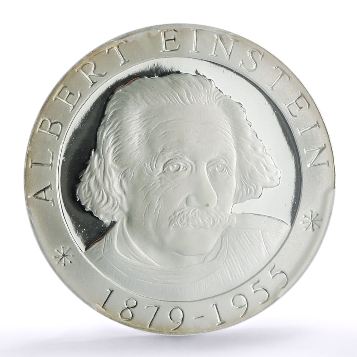 Togo 500 francs Albert Einstein 120th Birth Science PR 69 PCGS silver coin 2000