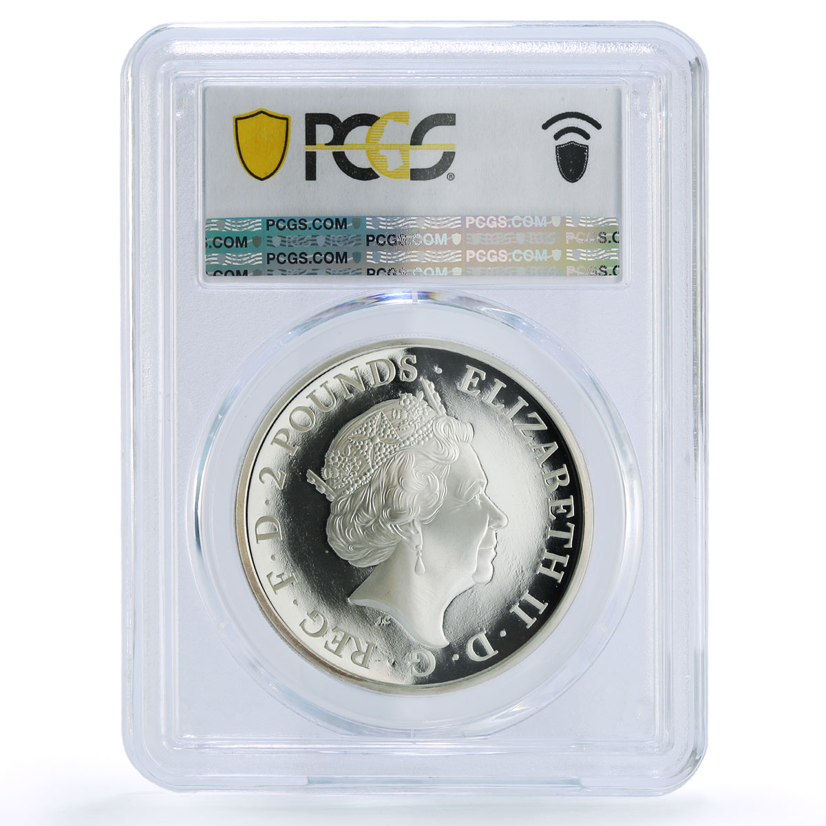Great Britain 2 pounds Greyhound Dog Queen Beasts PR 70 PCGS silver coin 2021