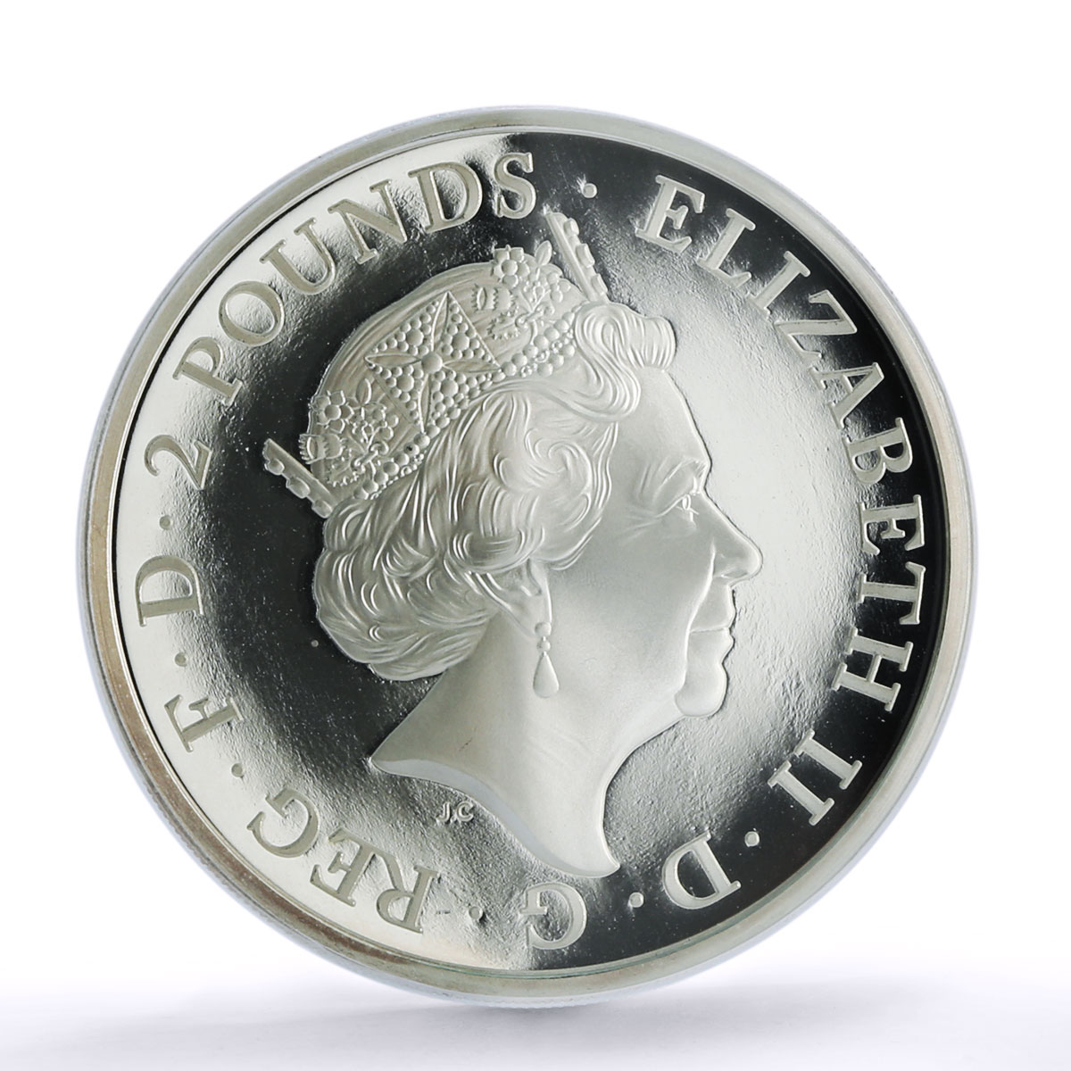 Great Britain 2 pounds Greyhound Dog Queen Beasts PR 70 PCGS silver coin 2021