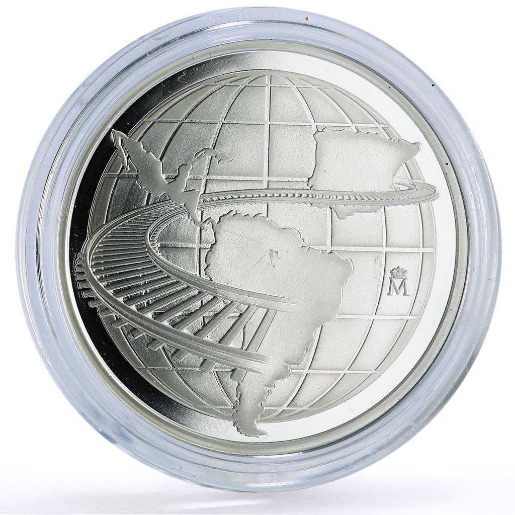 Spain Ferrocariles Historicos Ibero-American Railways Trains silver medal 2020