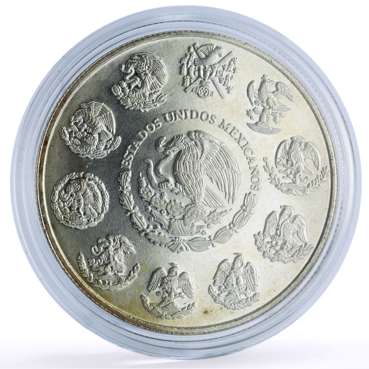 Mexico 1 onza Libertad Angel of Independence silver coin 2002