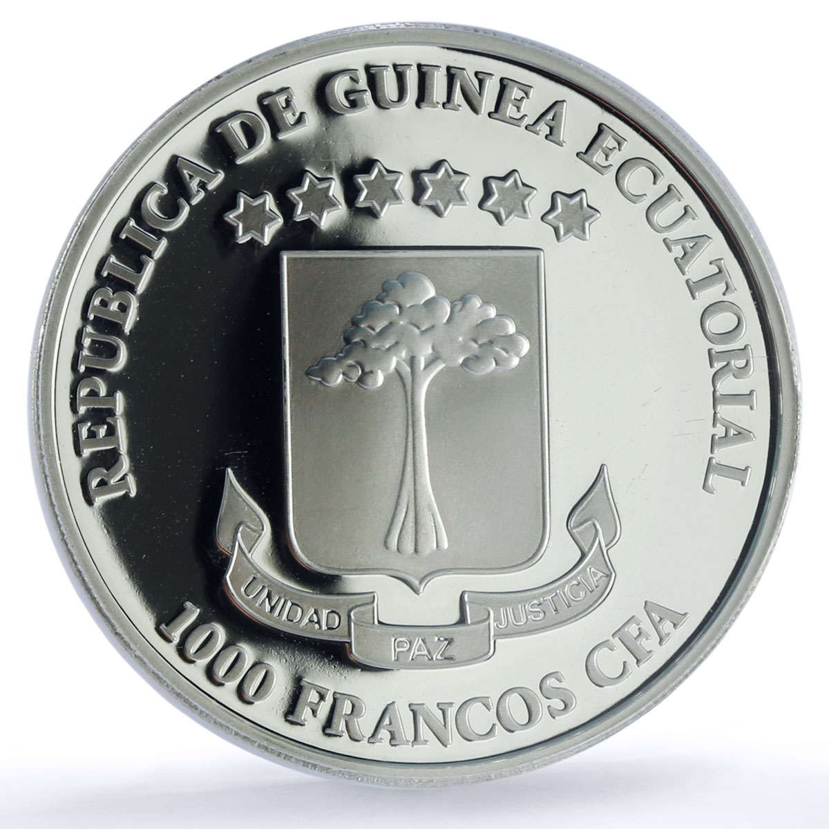 Eq. Guinea 1000 francs Graphium Policenes Butterfly PR 69 PCGS silver coin 2015