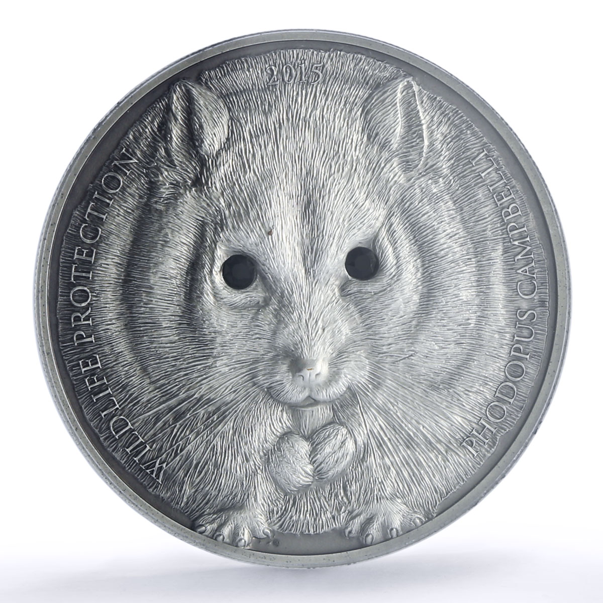 Mongolia 500 togrog Campbell Hamster Wildlife Fauna MS 70 PCGS silver coin 2015