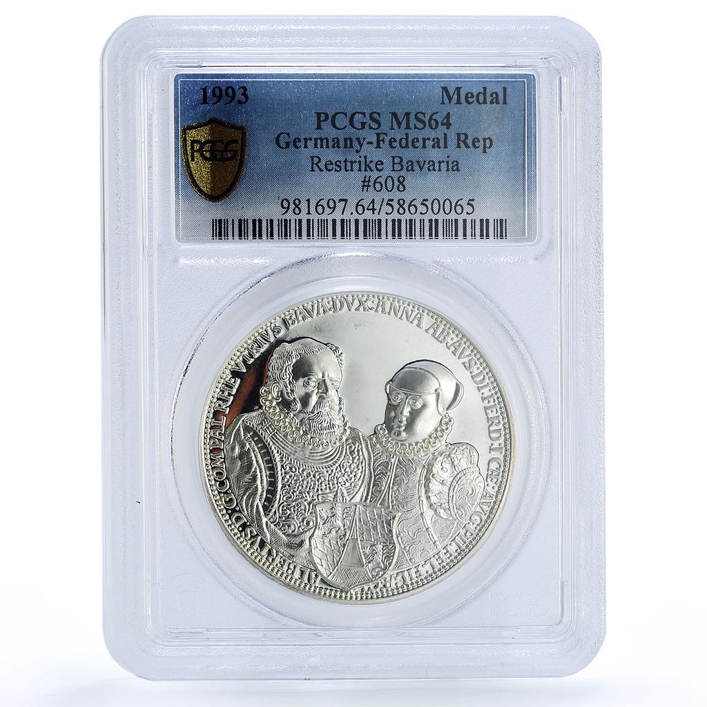 Germany Bavaria Restrike MS 64 PCGS silver medal 1993