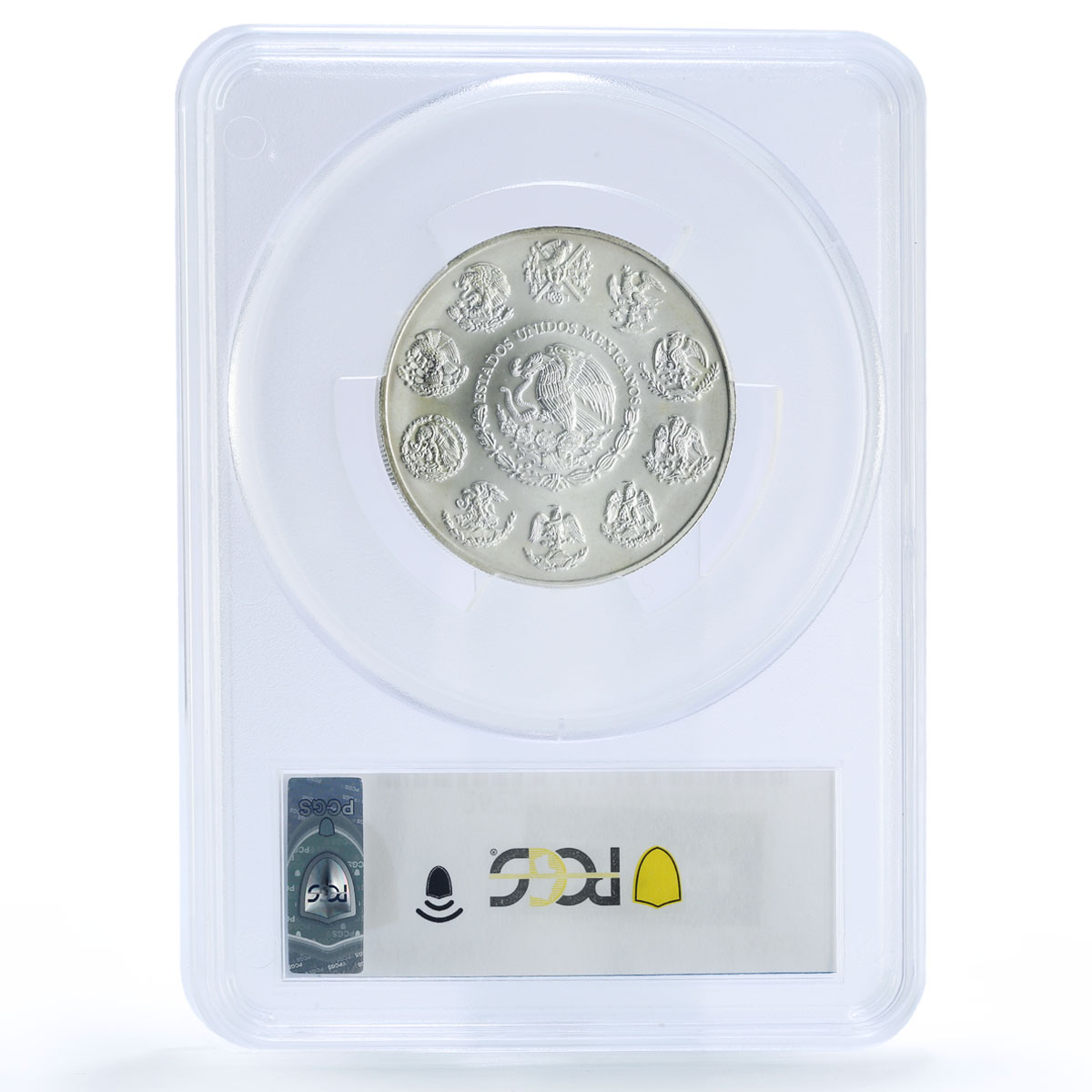 Mexico 2 onzas Libertad Angel of Independence KM-614 MS 67 PCGS silver coin 1999