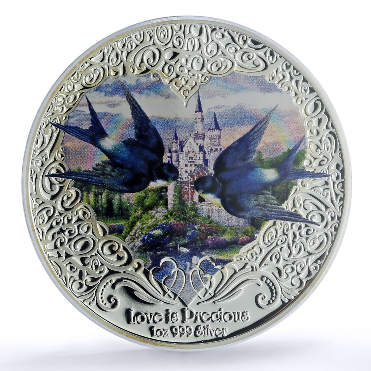 Niue 2 dollars Love Precious Swallow Birds Color PR 69 PCGS silver coin 2013