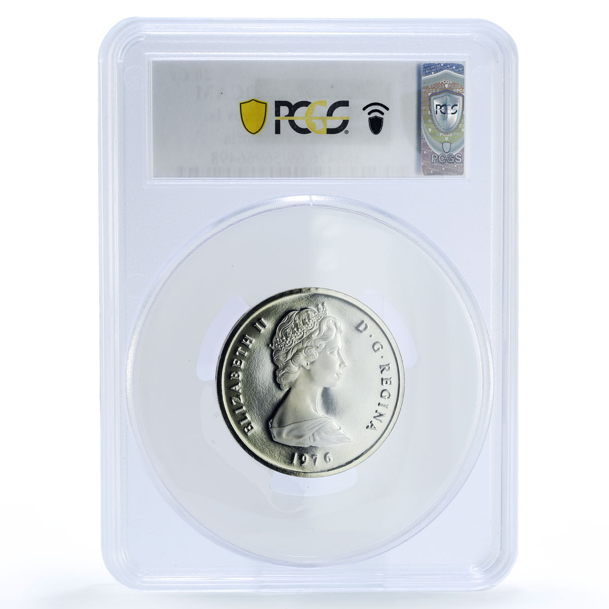 Turks and Caicos Islands 20 crowns Queen Victoria PR 69 PCGS silver coin 1976