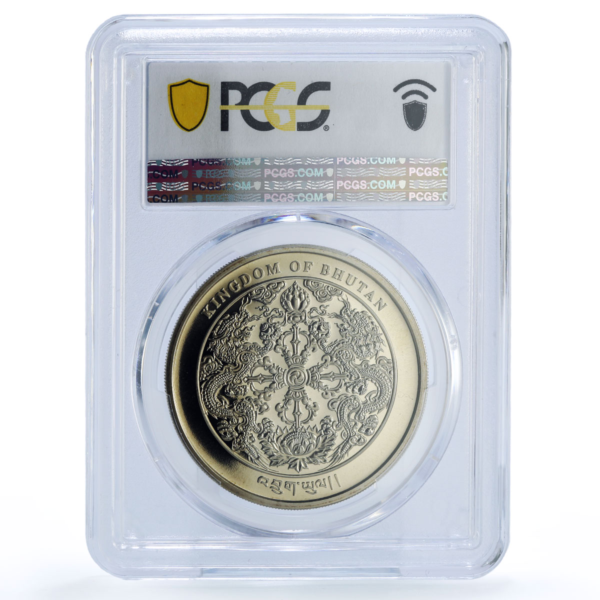 Bhutan 100 ngultrum Jigme Namgyel Wangchuck Coronation PR 68 PCGS CuNi coin 2010