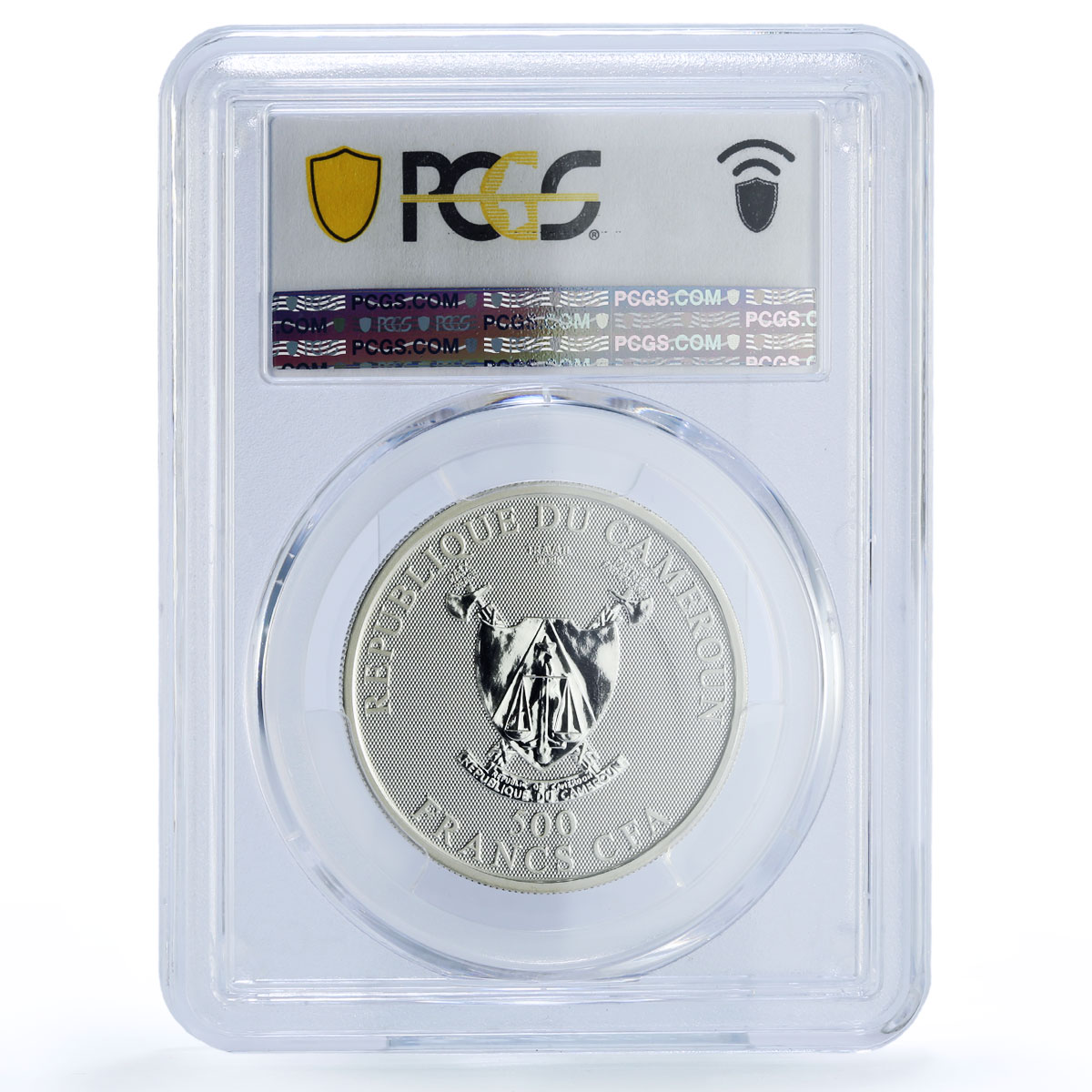 Cameroon 500 francs Cancer Zodiac Zigns KM-28 PR 70 PCGS silver coin 2010