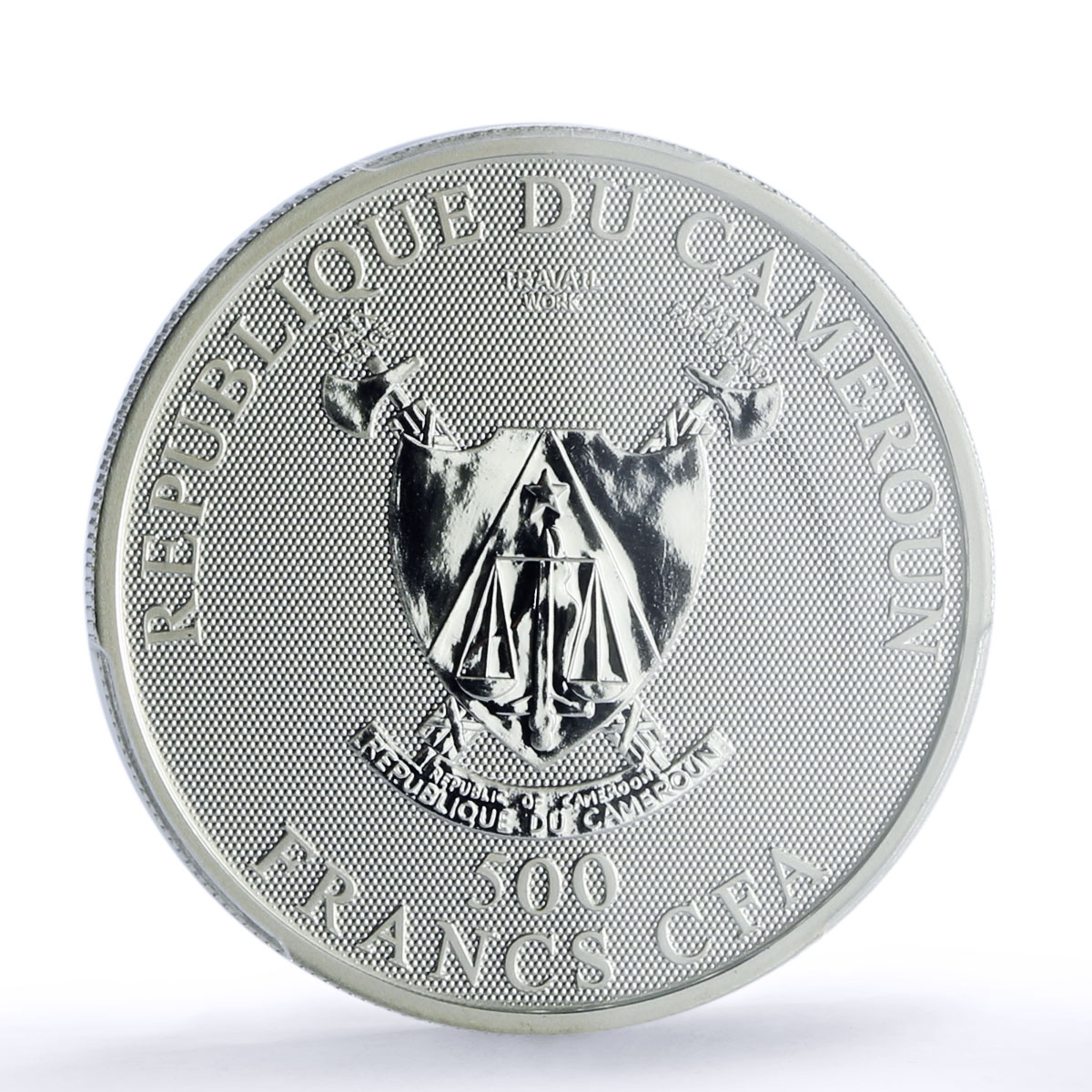 Cameroon 500 francs Cancer Zodiac Zigns KM-28 PR 70 PCGS silver coin 2010