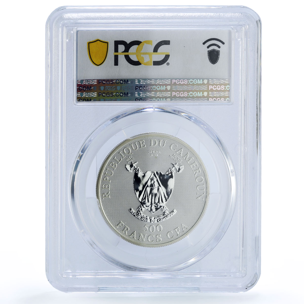 Cameroon 500 francs Gemini Zodiac Zigns KM-27 PR 70 PCGS silver coin 2010