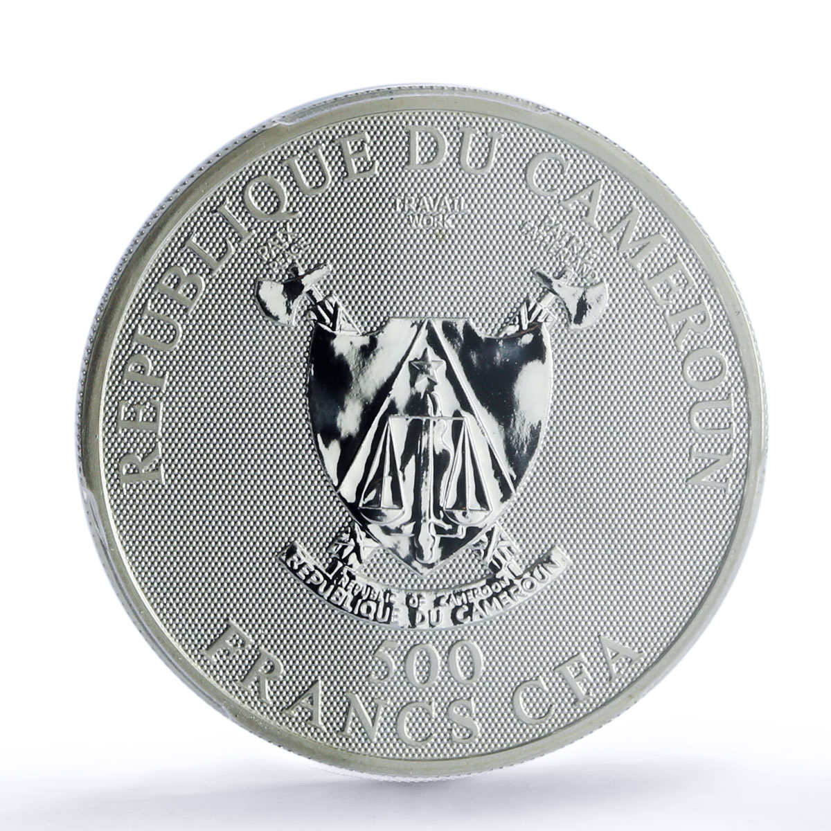Cameroon 500 francs Gemini Zodiac Zigns KM-27 PR 70 PCGS silver coin 2010