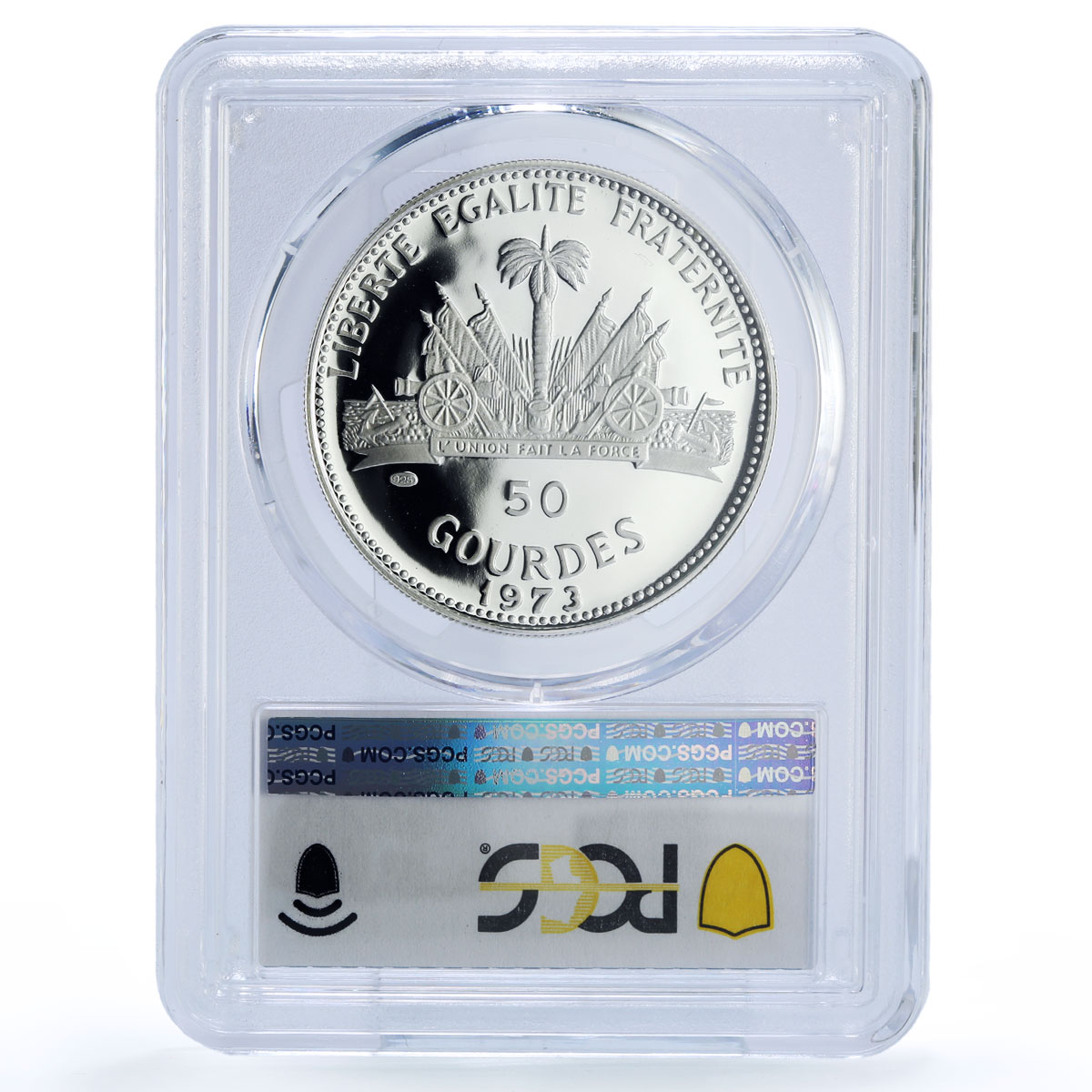 Haiti 50 gourdes Woman and Child KM-105 PR 69 PCGS silver coin 1973