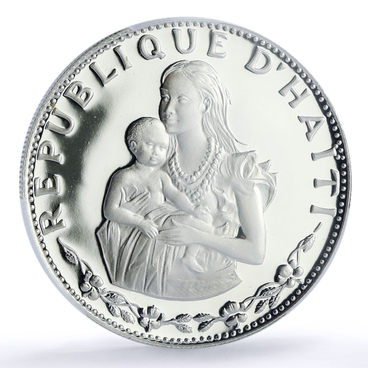 Haiti 50 gourdes Woman and Child KM-105 PR 69 PCGS silver coin 1973